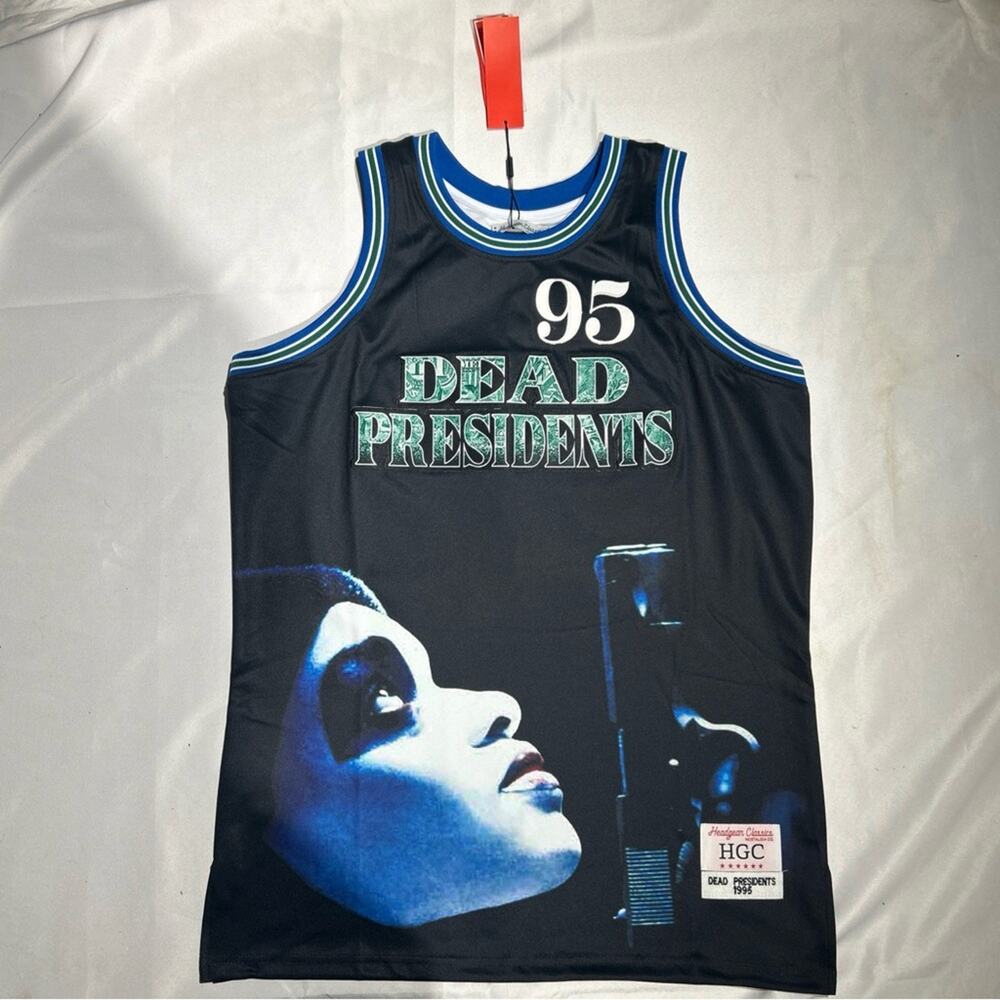 Dead Presidents Basketball Jersey‎ Men's Size XL Black NWT